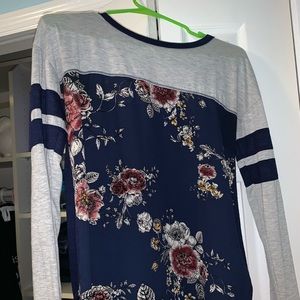 Floral Long Sleeved T